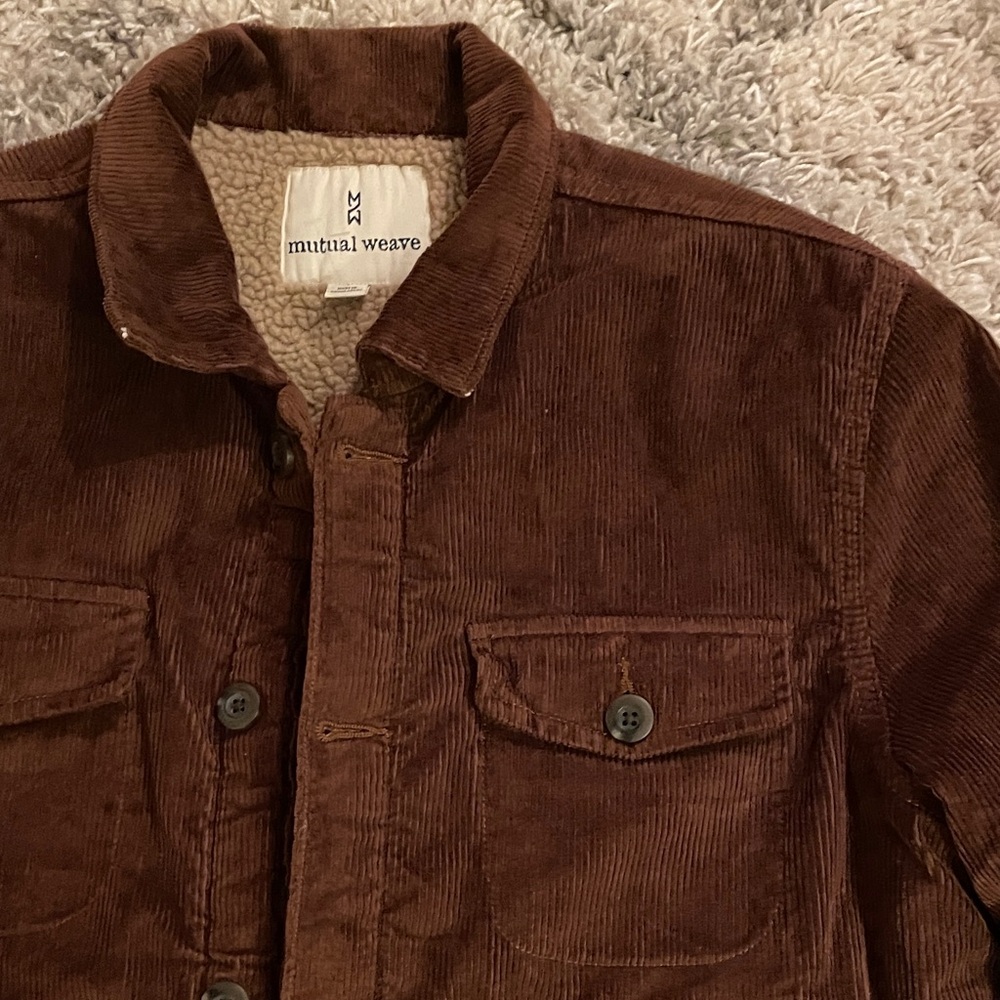 Mutual‎ Weave Men's Corduroy Shirt Jacket - Rich Brown